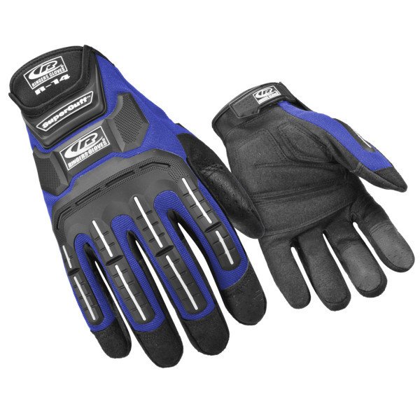 R 14 Mechanics Blue Ringers Gloves Ringers Gloves