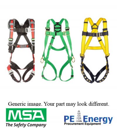 Workman Harness, BACK, HIP & CHEST D-rings, Tongue Buckle leg straps, Qwik-Fit chest strap, Standard (STD)