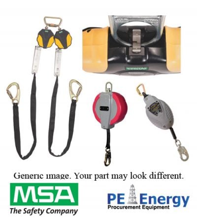 Workman Web PFL, 10', 36C steel snaphook, includes 1" steel carabiner, CSA Z259.2.2