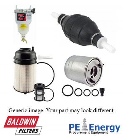 Baldwin 100-H - Diesel Fuel Filter/Water Separator with In-Filter Heater & Toggle Switch