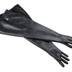North® By Honeywell Size 9.75 Black Drybox 32" 15 mil Butyl Ambidextrous Chemical Resistant Gloves With 6" Dia Rolled Cuff