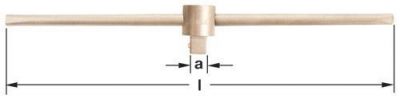 T-3/8 - Bar Sliding-T 3/8''D 8'' OAL AMPCO