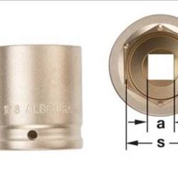 DW-1/2D9MM - Socket Deep Well 1/2D 9mm AMPCO