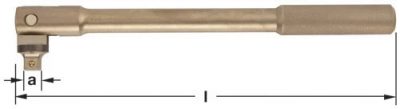W-254 - Wrench Hinged Handle 1'' Drive AMPCO