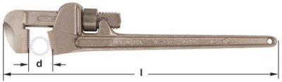 W-213 - Wrench Pipe Bronze 18'' OAL AMPCO
