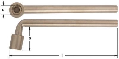 SL-3-1/8 - Wrench Socket L-Type 3-1/8'' AMPCO