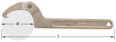 WP-7-ST - Wrench Spanner Adj4-1/2-6-3/8'' AMPCO