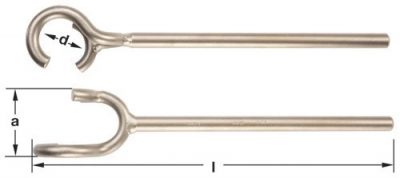 WV-10 - Wrench Valve Wheel 14-1/2'' OAL AMPCO