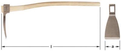 A-2 - Adze Railroad 5'' Blade 34'' OAL AMPCO