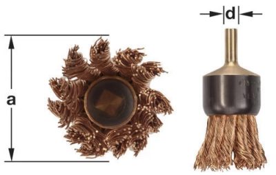 EB-1K - Brush End Knot Wire 1'' Dia AMPCO