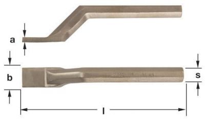 4-1033 - Caulking Tool Offset 1/4x1'' AMPCO
