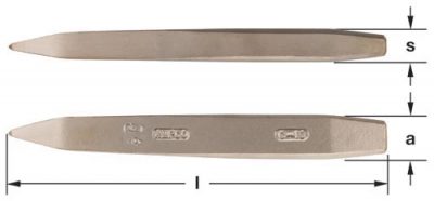 C-10 - Chisel Concrete 1-3/4, 15'' OAL AMPCO