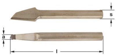 4-1049 - Chisel Groove 3/8'', 8'' OAL AMPCO