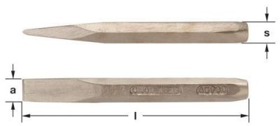 C-12 - Chisel Hand 9/16'', 6-1/2'' OAL AMPCO