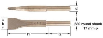 CP-22-ST - Chisel Pneumatic Scaling 2-1/2 AMPCO