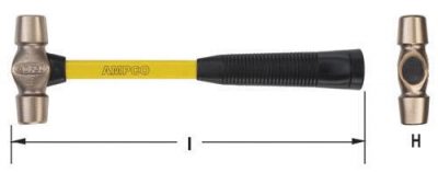 H-47FG - Hammer Double Face Machinists' 2Lb 14'' OAL AMPCO
