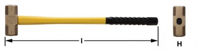 H-724FG - Hammer Sledge 12Lb 33'' OAL AMPCO
