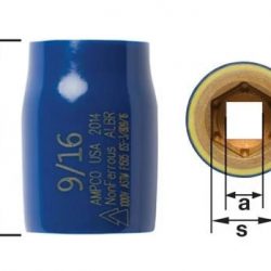 ISS-3/8D1/2 - Insulated Socket Std 3/8D 1/2'' AMPCO