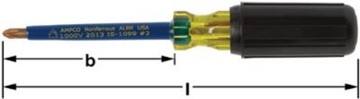 IS-49 - Insulated Screwdriver 5/16''Tip AMPCO