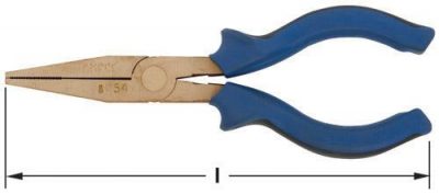 8254 - Pliers Flat Nose 6-1/4'' OAL AMPCO