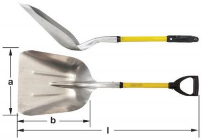 S-80FG - Shovel Scoop D-Grip 40'' OAL AMPCO