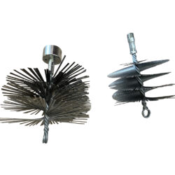 DWT103 - Jet-Lube Wire-Hog Casing Brush 1.25 in Steel AssemblyBrush
