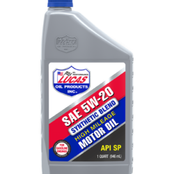 Lucas Oil Synthetic Blend High Mileage Motor Oils