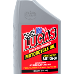 Lucas Oil High Performance Synthetic Motorcycle Oil