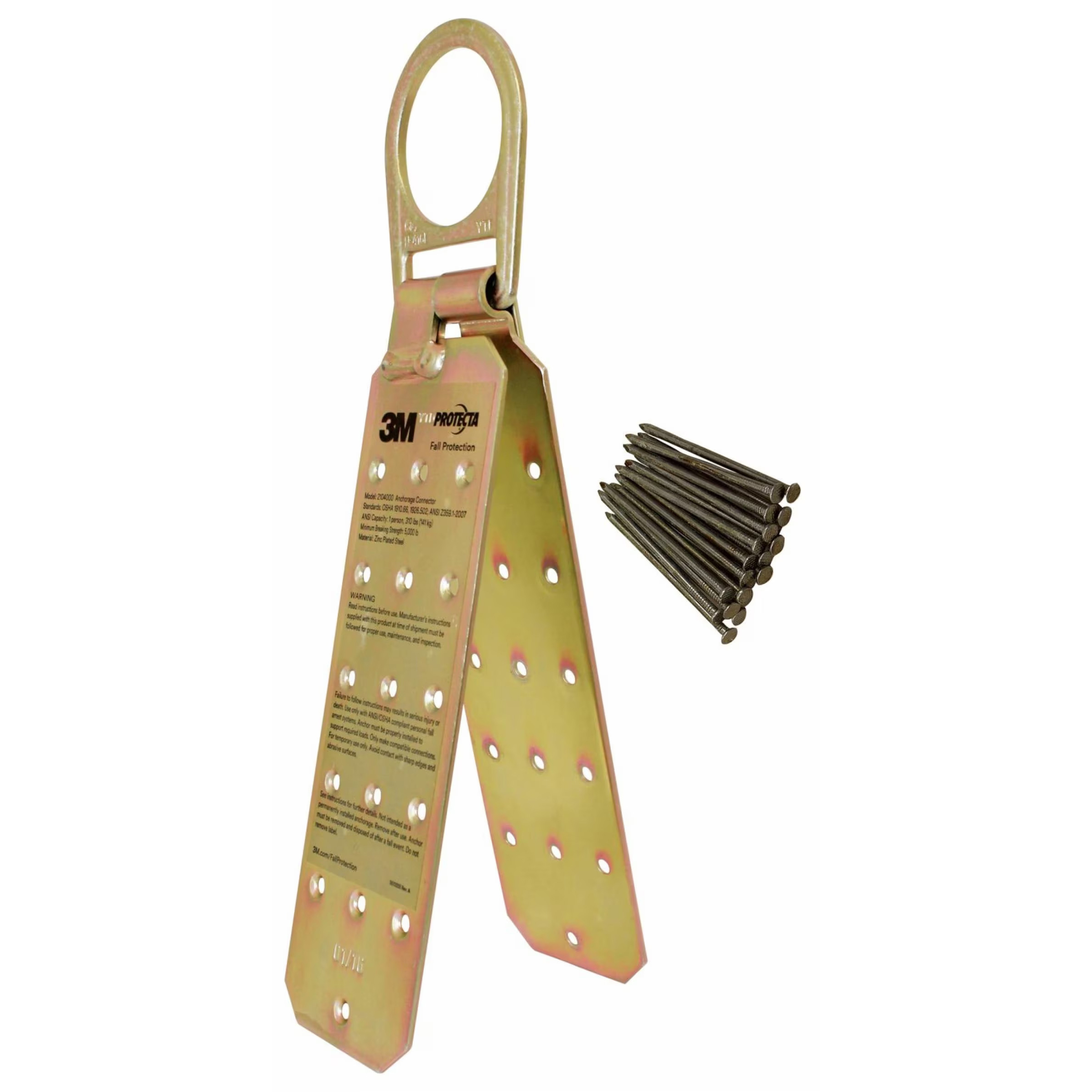 3M Protecta Reusable Hinged Roof Anchor For Wood Metal with Fastener Kit 3M 3M