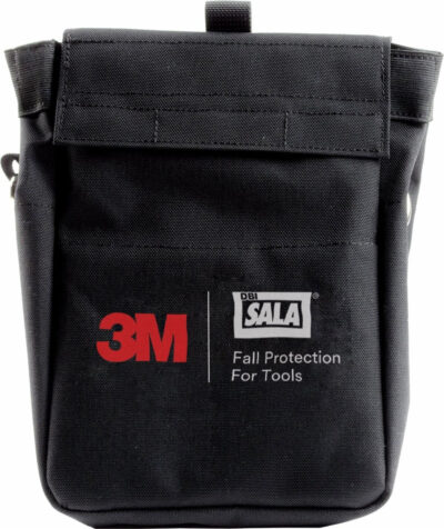 1500125 - 3M Tool Pouch with D-ring and Retractors, Canvas, Black, 7.5 in x 11 in