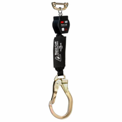 3100558 - 3M DBI-SALA Nano-Lok Hot Work Self-Retracting Lifeline with Quick Connect, Web, Steel Rebar Lock Hook, 6 ft