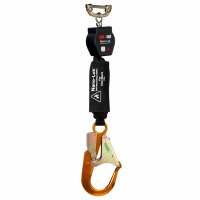 3100560 - 3M DBI-SALA Nano-Lok Hot Work Self-Retracting Lifeline with Quick Connect, Web, Aluminum Rebar Hook, 6 ft