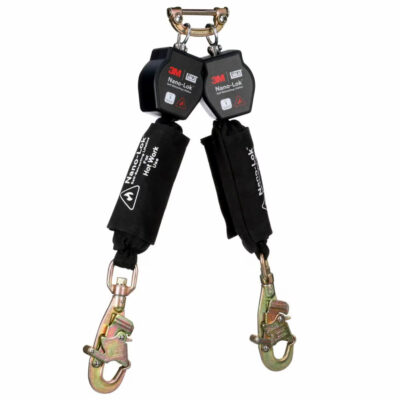 3100566 - 3M DBI-SALA Nano-Lok Hot Work Twin-Leg Personal Self-Retracting Lifeline, Kevlar Fiber Web, 6 ft