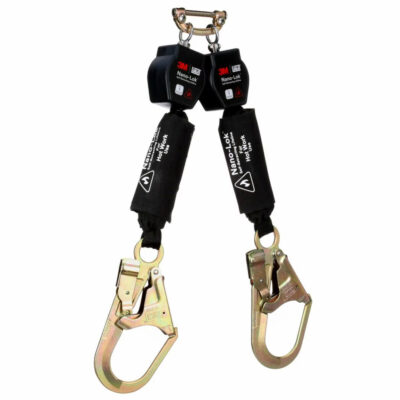 3100567 - 3M DBI-SALA Nano-Lok Hot Work Twin-Leg Personal Self-Retracting Lifeline, Kevlar Fiber Web, 6 ft