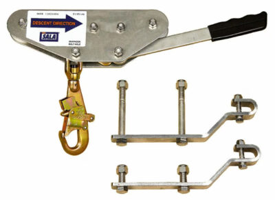 3302977 - 3M DBI-SALA Rollgliss Sloped High Speed Automatic Descender Hardware Kit, Galvanized Steel Hook