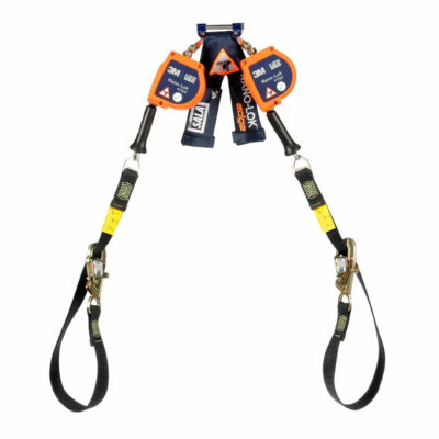 3500228 - 3M DBI-SALA Nano-Lok edge Twin-Leg Tie-Back Personal Self-Retracting Lifeline, Galvanized Cable, 9 ft