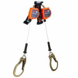 3500276 - 3M DBI-SALA Nano-Lok edge Twin-Leg Personal Self-Retracting Lifeline, Galvanized Cable, 8 ft