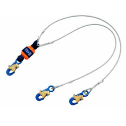 1246068 - 3M DBI-SALA EZ-Stop Leading Edge 100% Tie-Off Cable Shock-Absorbing Lanyard, Orange, 6 ft