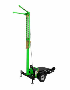3M DBI SALA Flexiguard Trailer Mounted Adjustable Height Anchor System 8530690 2 User Yellow 12 75 – 20 5 ft Portable Frames and Jibs
