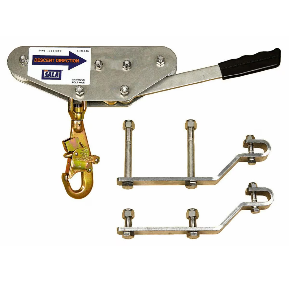 3M DBI SALA Rollgliss Sloped High Speed Automatic Descender Hardware Kit Galvanized Steel Hook 3M 3M
