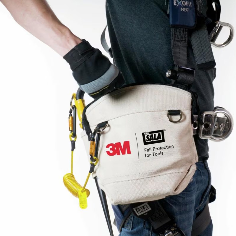 3M Utility Tool Pouch with Zipper Closure Canvas White 3M 3M