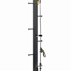 6116634 - 3M DBI-SALA Lad-Saf Cable Vertical Safety System Bracketry For Monopole, 4 User, Galvanized Steel