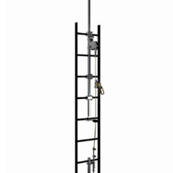 6116618 - 3M DBI-SALA Lad-Saf Cable Vertical Safety System Bracketry with Telescoping Extension, 4 User, Galvanized Steel