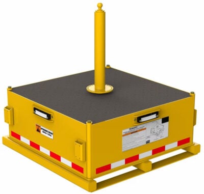 8530566 - 3M DBI-SALA Flexiguard Jib Counterweight Base with Concrete, Yellow, 5000 lb