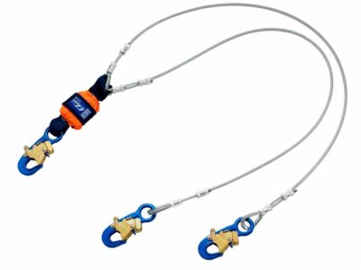 1246068 - 3M DBI-SALA EZ-Stop Leading Edge 100% Tie-Off Cable Shock-Absorbing Lanyard, Orange, 6 ft