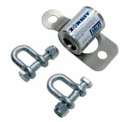 7401031 - 3M DBI-SALA Metal Horizontal Lifeline Energy Absorber with Hardware Kit, 2 Shackles
