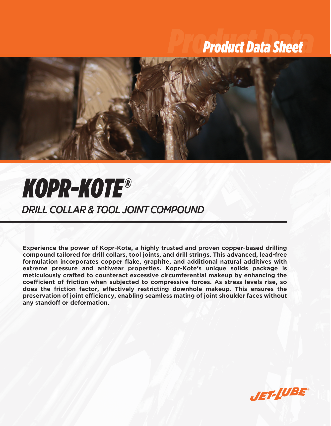Kopr-Kote drill collar tool joint compound product data sheet page 1