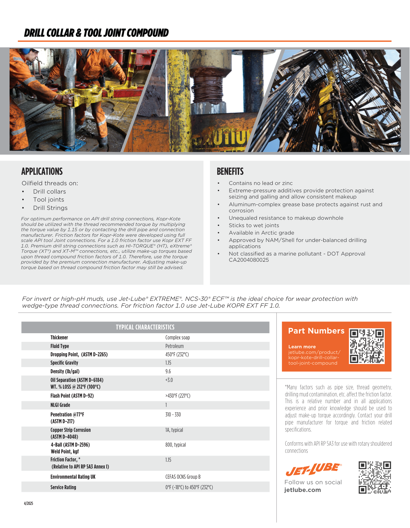 Kopr-Kote specifications applications and benefits page 2