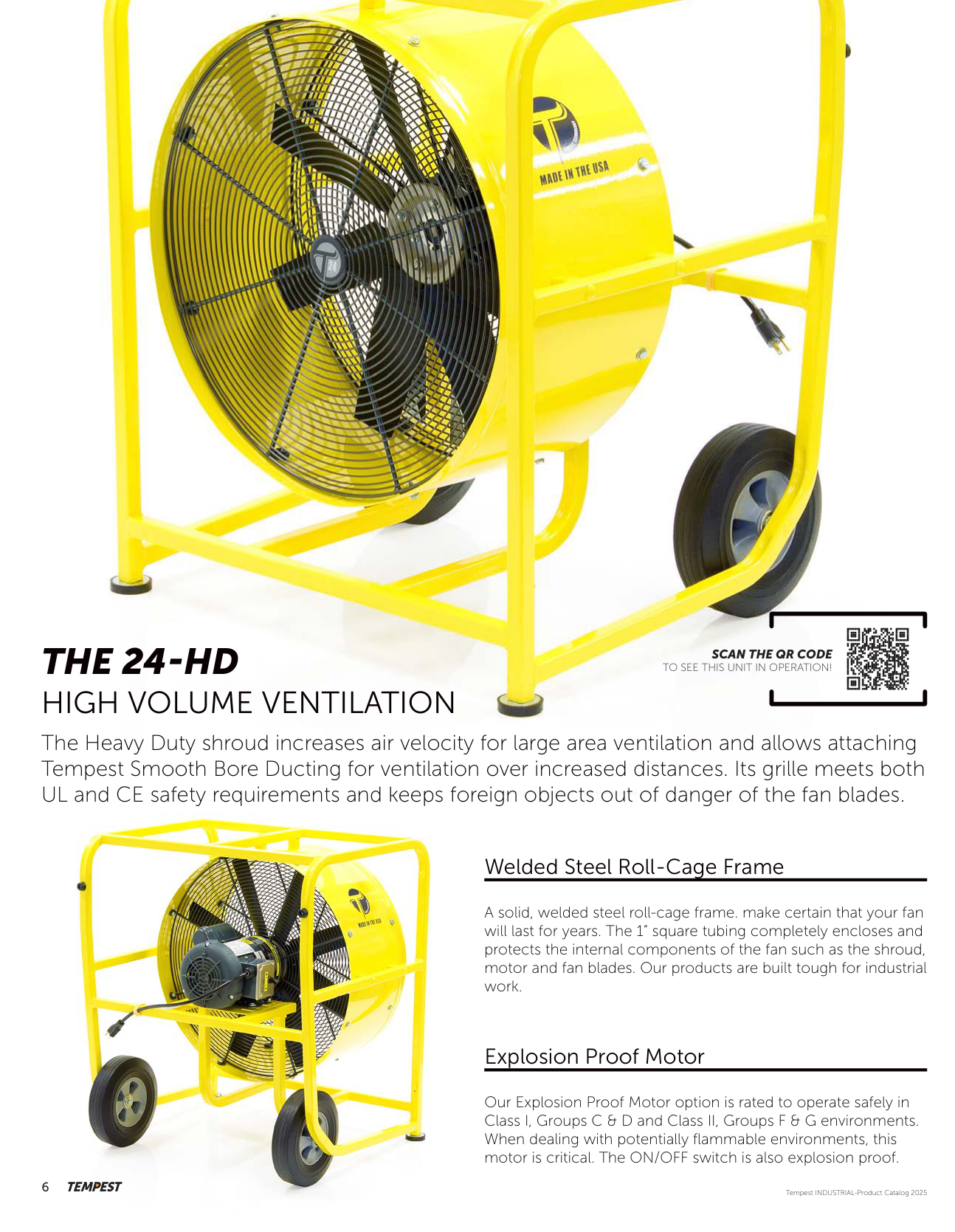 Tempest 24-HD high volume industrial ventilation fan