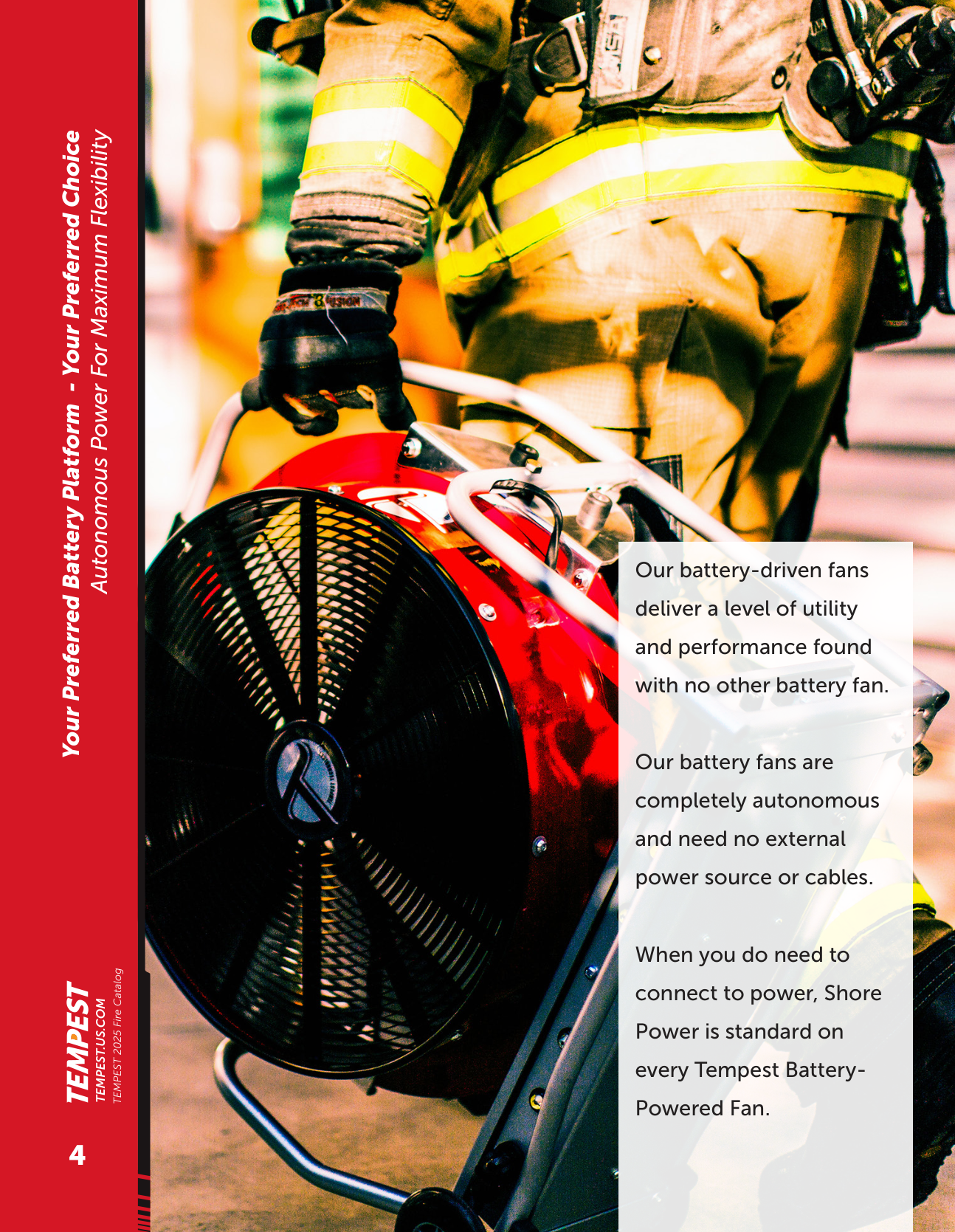 Tempest VS-1.3M Milwaukee battery PPV fan